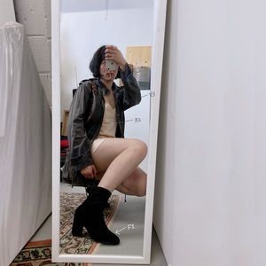 Ankle boots sock booties short boots suede heels